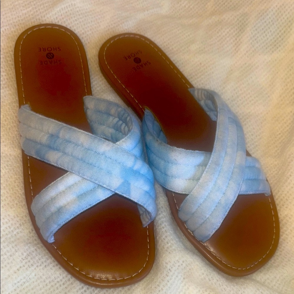 Shade & Shore Slip On Sandals size 9 NWOT